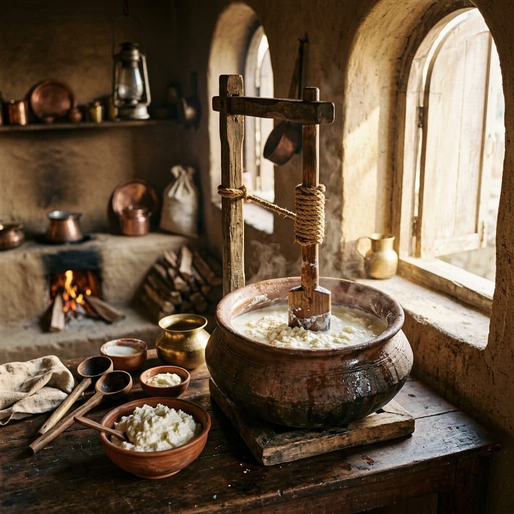 Bilona ghee-making process at Phogat Dairy Farm